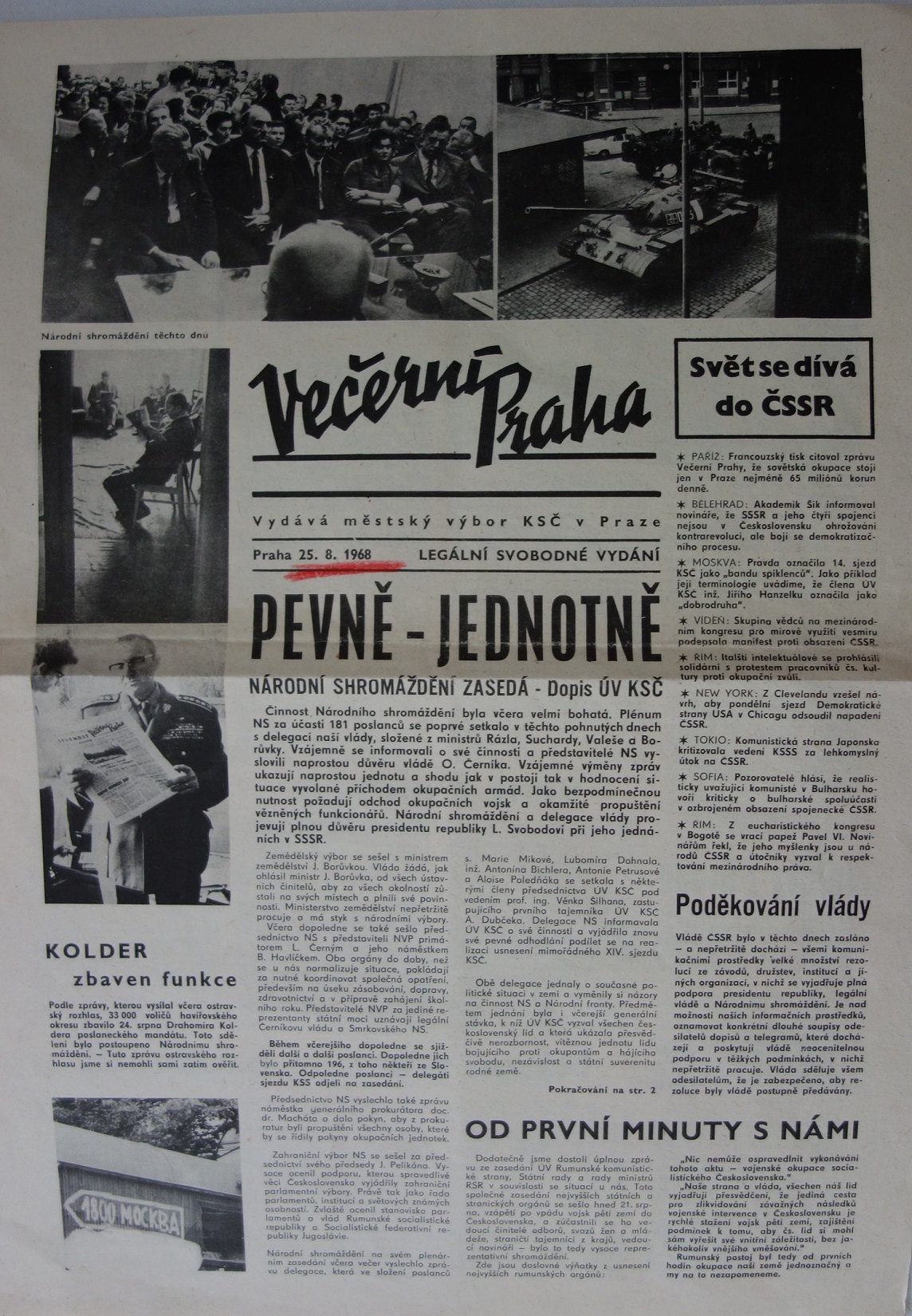 Večerní Praha 25.srpna 1968 (1)