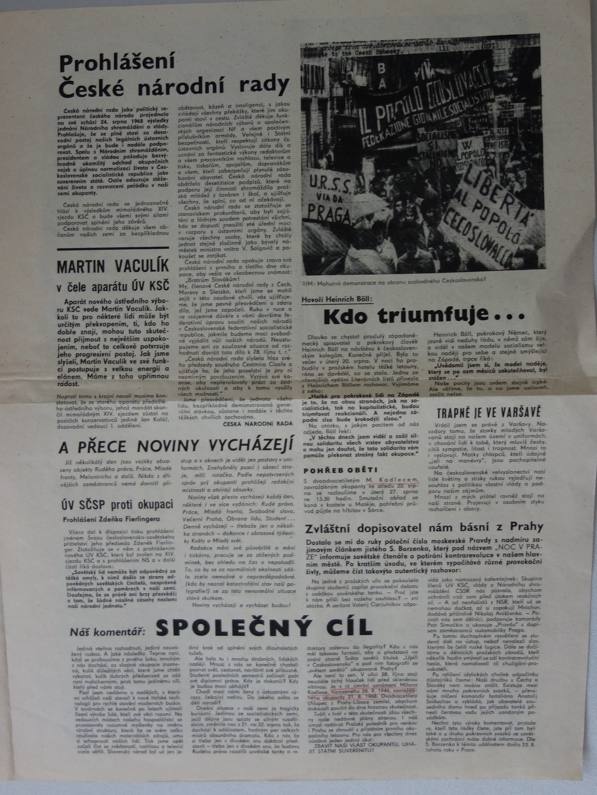 Večerní Praha 25.srpna 1968 (3)